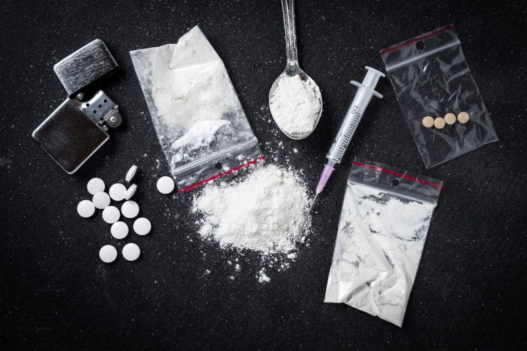 Array of dangerous drugs