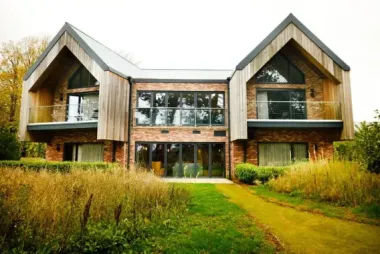 Delamere Bedrooms shot from garden