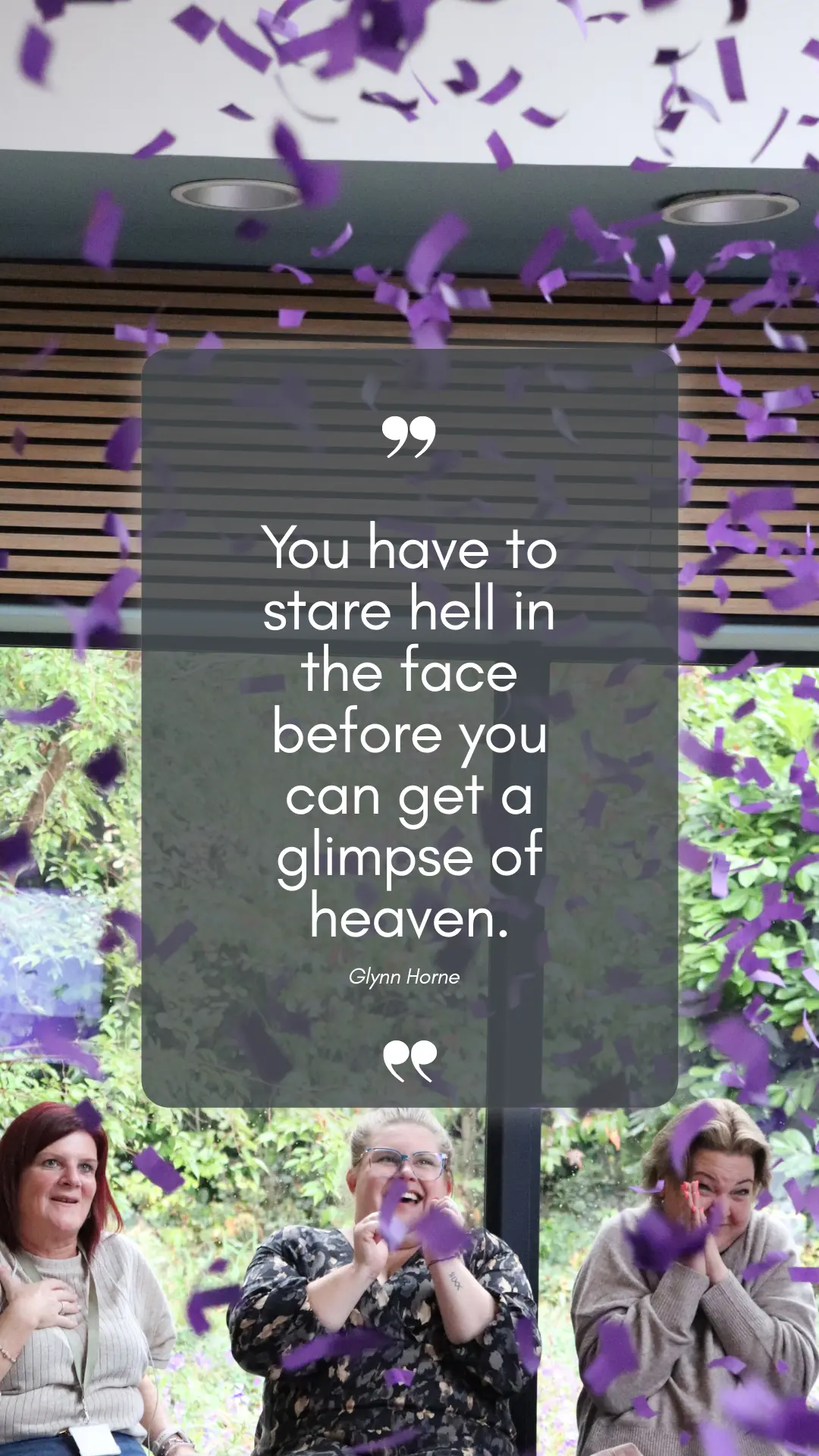 Stare hell in the face